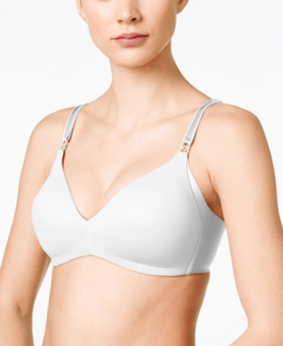 Shop Warner's Warners No Side Effects Underarm-smoothing Comfort Wireless Lightly Lined T-shirt Bra 1056 In White