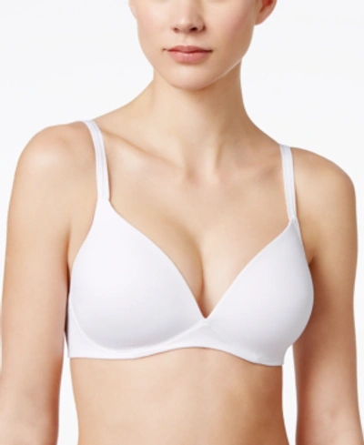 Shop Warner's Warners Elements Of Bliss Support And Comfort Wireless Lift T-shirt Bra 1298 In White