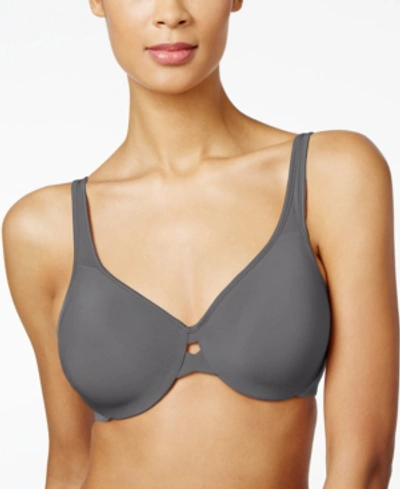 Shop Lilyette By Bali Minimizer Plunge Into Comfort Keyhole Underwire Bra 904 In Silver Lining
