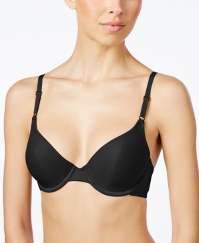 Shop Maidenform One Fab Fit T-shirt Shaping Underwire Bra 7959 In Black