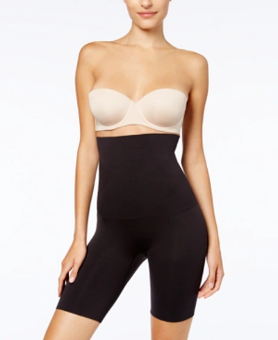 Shop Maidenform Women's Ultra Tummy-control Seamless High Waist Thigh Slimmer 12622 In Black