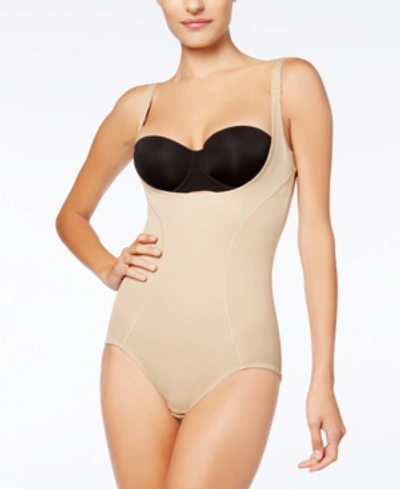 Shop Maidenform Women's Firm Control Ultimate Instant Slimmer Open Bust Bodysuit 2656 In Body Beige