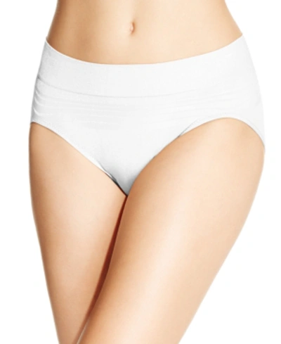 Warner's No Pinches No Problems Striped Hi Cut Brief Underwear Rt5501p In White