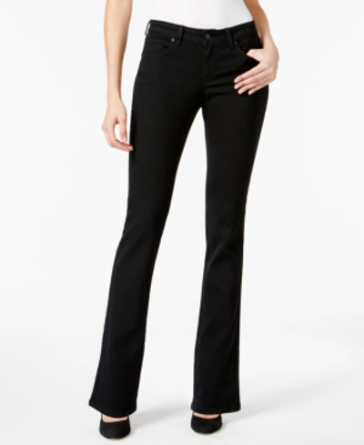 Shop Style & Co Women's Curvy-fit Bootcut Jeans In Regular, Short And Long Lengths, Created For Macy's In Black Rinse