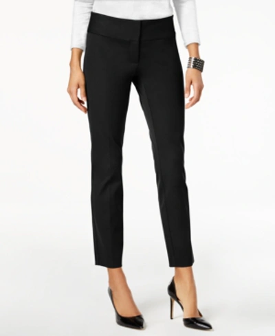 Shop Alfani Slim Pants, Created For Macy's In Deep Black