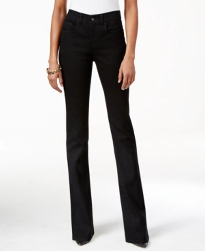 Shop Style & Co Women's Mid-rise Bootcut Jeans, Created For Macy's In Noir