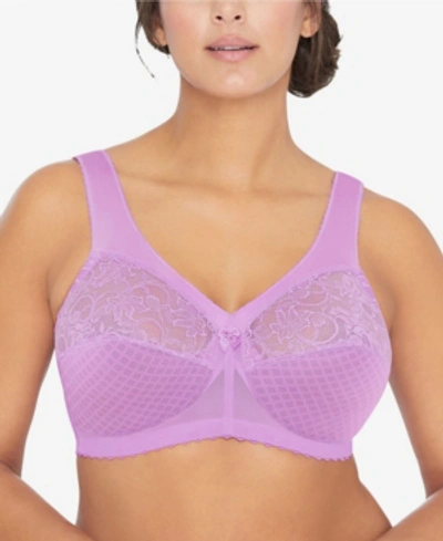 Shop Glamorise Full Figure Plus Size Magiclift Original Wirefree Support Bra #1000 In Violet