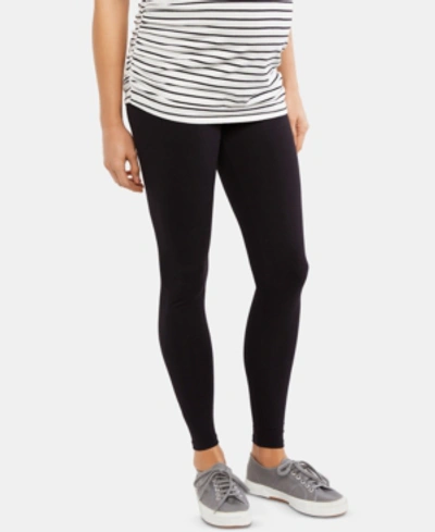 Shop Motherhood Maternity Essential Stretch Over The Bump Maternity Leggings In Black