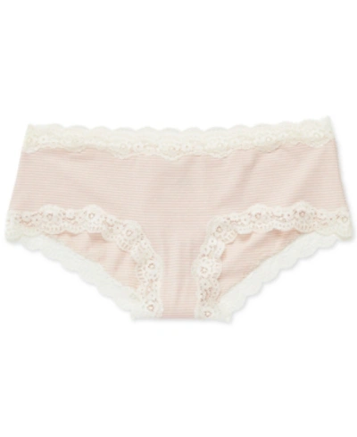 Shop A Pea In The Pod Lace Girl Short Maternity Panties In Pink Stripe