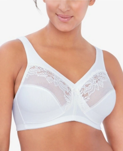 Shop Glamorise Women's Full Figure Plus Size Magiclift Wirefree Minimizer Support Bra In White