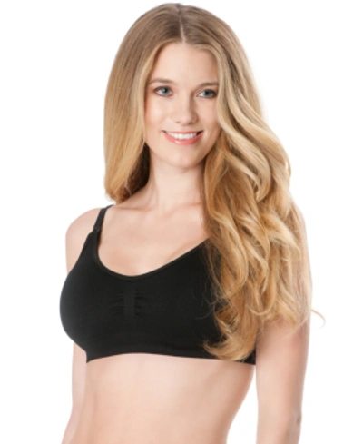 Motherhood Maternity Cooling Seamless Clip Down Maternity And Nursing Bra  In Black