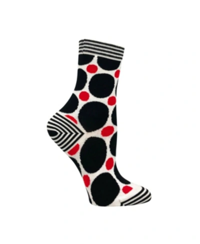 Shop Love Sock Company Women's Socks - Polka Dots In Off-white