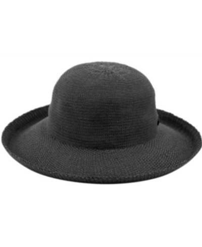 Shop Epoch Hats Company Angela & William Wide Brim Sun Bucket Hat With Roll Up Edge In Gray