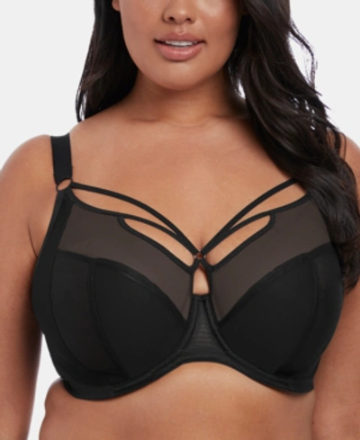 Shop Elomi Full Figure Sachi Underwire Strappy Caged Bra El4350, Online Only In Black