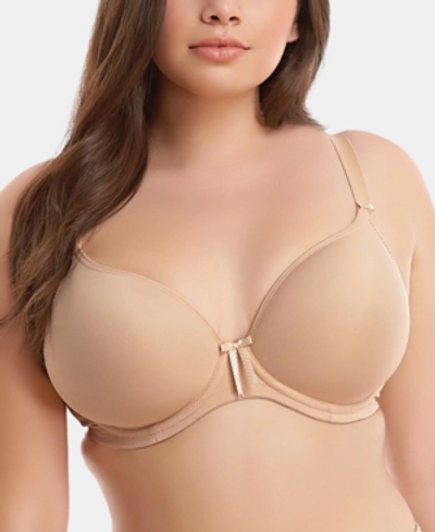 Shop Elomi Full Figure Bijou Underwire Banded Molded Cup Bra El8722, Online Only In Sand