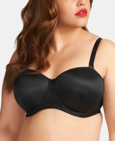 Shop Elomi Full Figure Smoothing Underwire Strapless Convertible Bra El1230, Online Only In Black