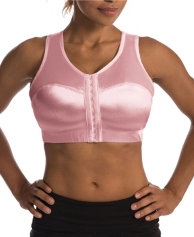 Shop Enell Front Close Sport Bra In Pink
