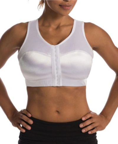 Shop Enell Front Close Sport Bra In White