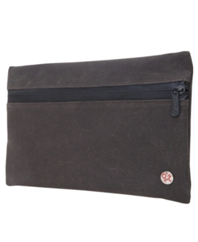 Shop Token Grand Central Waxed Travel Kit In Dark Brown