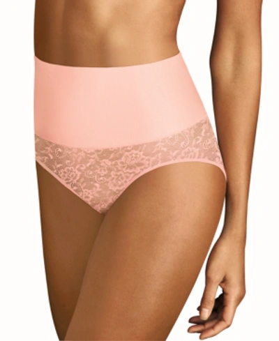 Shop Maidenform Tame Your Tummy Firm Control Brief Dm0051 In Pink Pirouette Lace