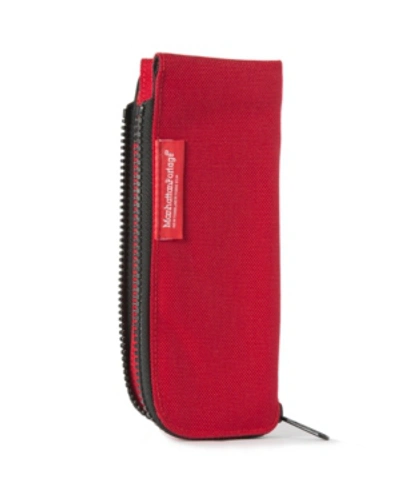 Shop Manhattan Portage Half Zip Pen Case In Red