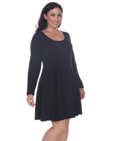 Shop White Mark Women's Plus Size Jenara Dress In Black