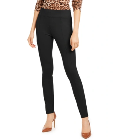 Shop Inc International Concepts Inc Wide-waistband Skinny Pants, Created For Macy's In Deep Black