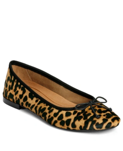 Shop Aerosoles Women's Homerun Ballet Flat Sandal Women's Shoes In Leopard Print