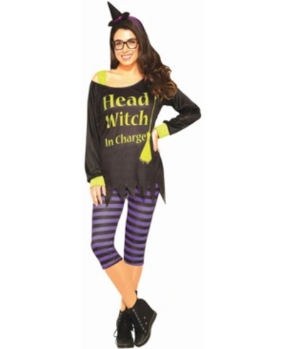 Shop Buyseasons Women's Head Witch In Charge Adult Costume In Black
