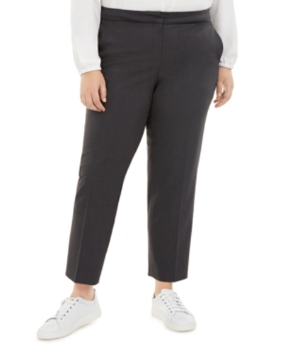 Shop Bar Iii Trendy Plus Size Dress Pants, Created For Macy's In Charcoal Grey