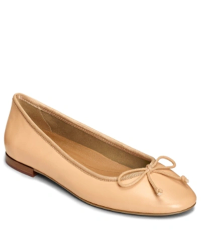 Shop Aerosoles Women's Homerun Ballet Flat Sandal Women's Shoes In Nude Leather