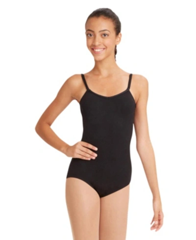 Capezio Camisole Leotard With Adjustable Straps In Black