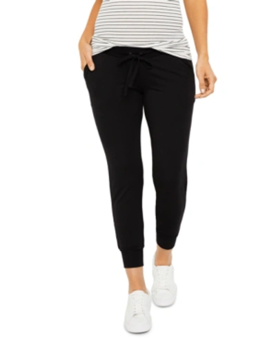 Shop A Pea In The Pod Maternity Under-belly Jogger Pants In Black