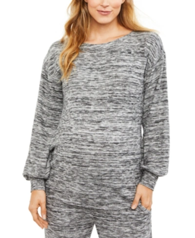 Shop A Pea In The Pod Maternity Sweatshirt In Grey