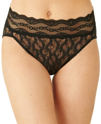 B.tempt'd By Wacoal Women's Lace Kiss High-leg Brief Underwear 978382 In Night