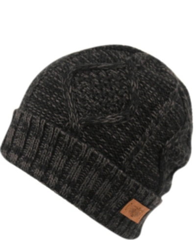 Shop Angela & William Women's Beanie With Sherpa Lining In Multi Black