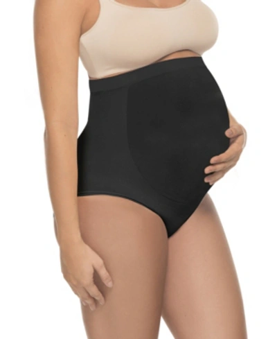 Shop Annette Women's Soft And Seamless Full Cut Pregnancy Brief In Black