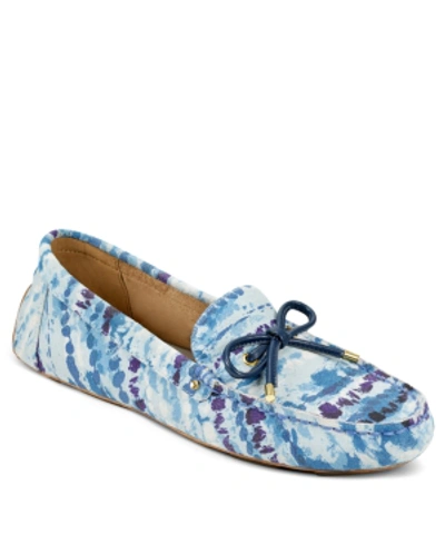 Shop Aerosoles Brookhaven Loafer With Bow Women's Shoes In Blue Combo