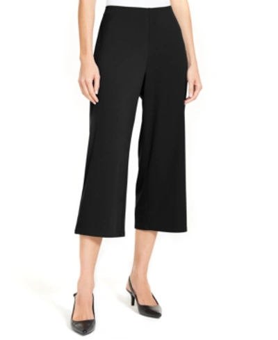 Shop Alfani Women's Pull-on Culotte Pants, Created For Macy's In Deep Black