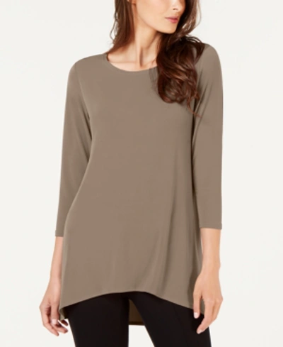 Shop Alfani High-low Tunic, Created For Macy's In Warm Ginger