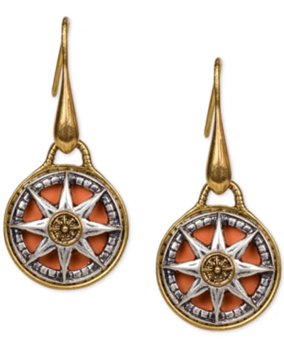 Shop Patricia Nash Compass Drop Women's Earrings In Multi