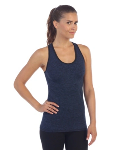 American Fitness Couture Racerback Workout Tank In Blue