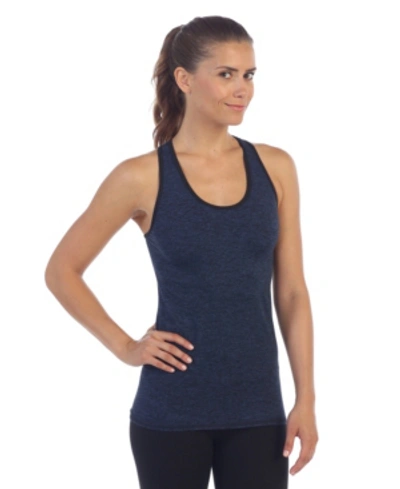 Shop American Fitness Couture Racerback Workout Tank In Blue