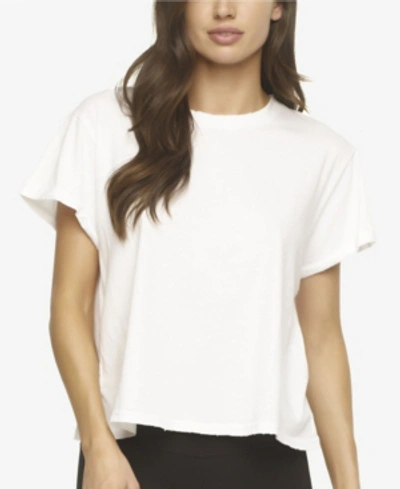 Shop Felina Women's Kotoi Distressed Lounge T-shirt In White