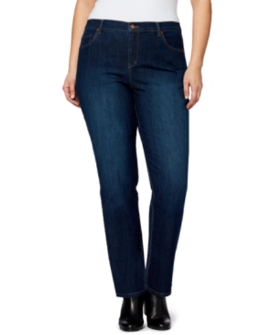 Shop Gloria Vanderbilt Women's Plus Size Amanda Short-length Jeans In Madison