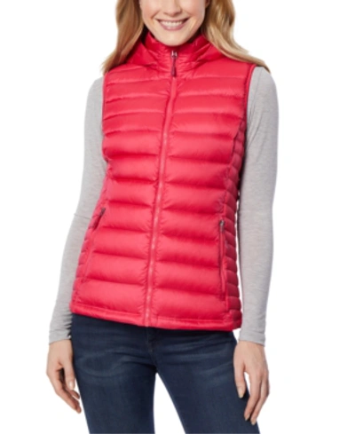 Shop 32 Degrees Packable Hooded Down Puffer Vest, Created For Macy's In Jazzy