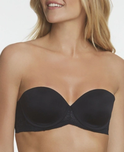 Shop Dominique Women's Tessa Lace Strapless Convertible Bra In Black