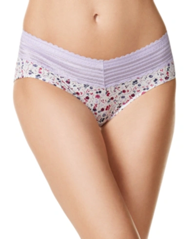 Shop Warner's No Pinching No Problems Lace Hipster Underwear 5609j In Multi Color Dotty Ditsy