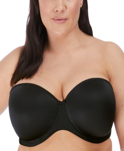 Shop Elomi Women's Plus Size Smooth Underwire Molded Strapless Bra El4300 In Black