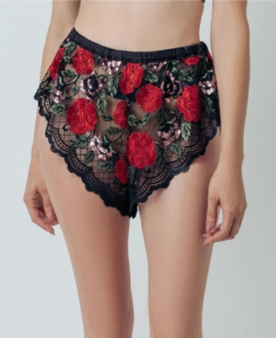 Shop Kilo Brava Embroidered Tap Women's Shorts In Wild Roses